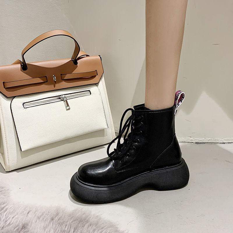 Martin Boots White British Autumn New Everything Women Boots Retro Thick Bottom Fried Street Tide Instagram Cool White Boots