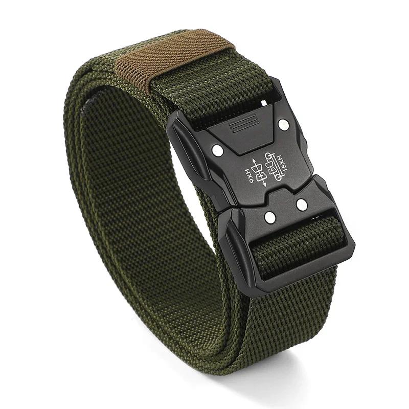 New Tactical Belt Outdoor Work  Training Belt Woven Belt Canvs Tactical Military Multi Function Combat Belt Denim Belt