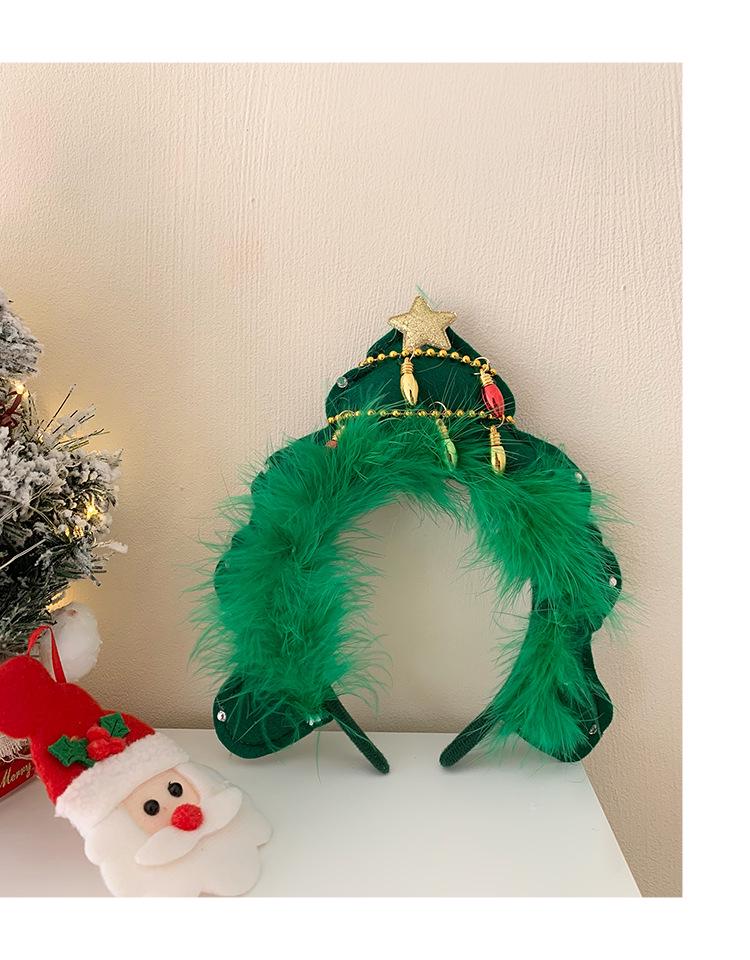 2023 Christmas Tree Headband: Holiday Party Dress-Up Accessory for Women