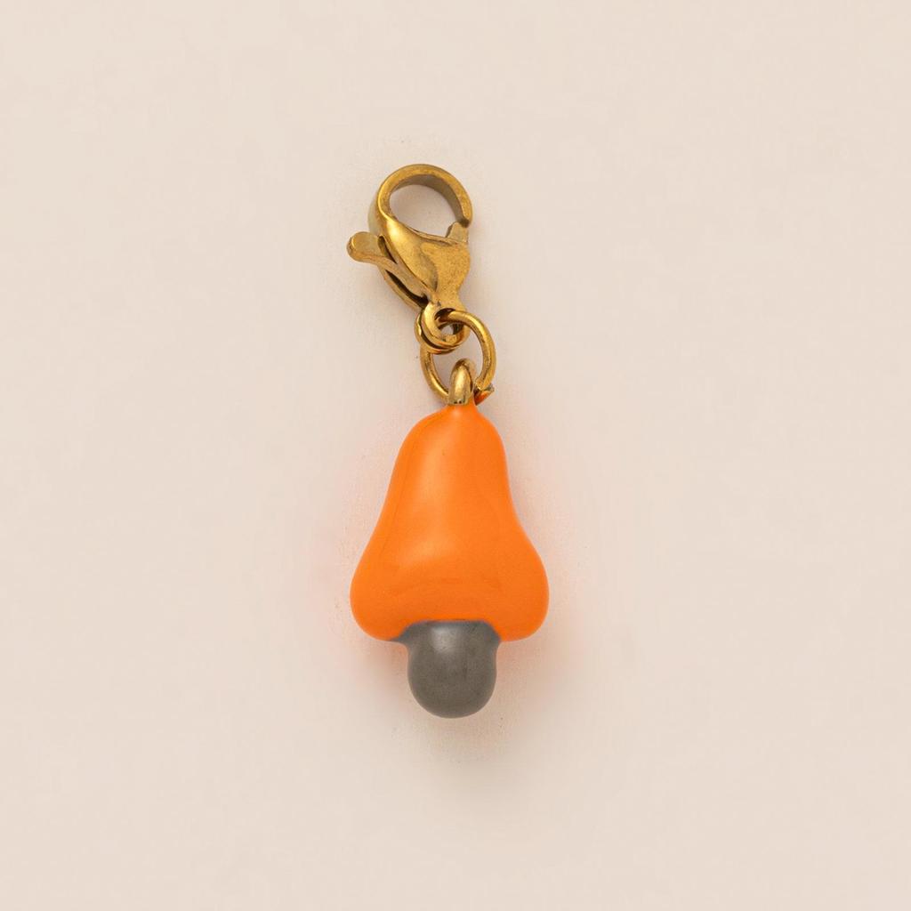 2025 European-style Stainless Steel Fruit Pendant: Eco-friendly Resin Fashion Accessory for Women