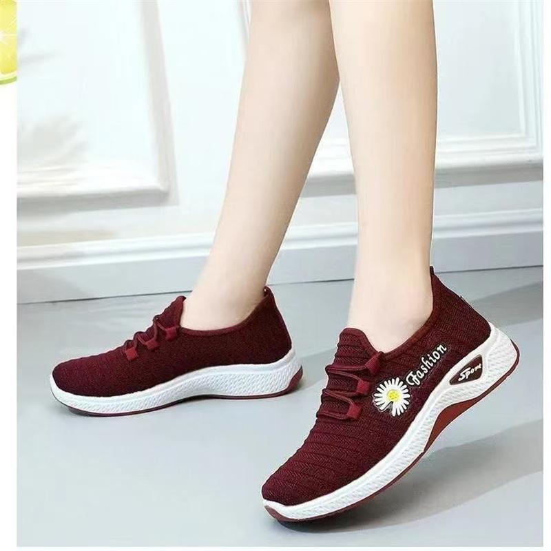 Sapatos Femininas Women Casual Sweet Light Weight Breathable Slip On Shoes Lady Cool Anti Skid Sport Outside Pink Shoes Ab273