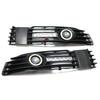 Car Angel Eye Daytime Running Light Fog Lights Grille With LED Lamp For Volkswagen VW Passat B5 B5.5 2000-2005
