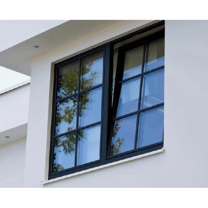American Style Residential Window Thermal Break Double Glazed Tilt and Turn Window Aluminum Casement Windows Building Materials