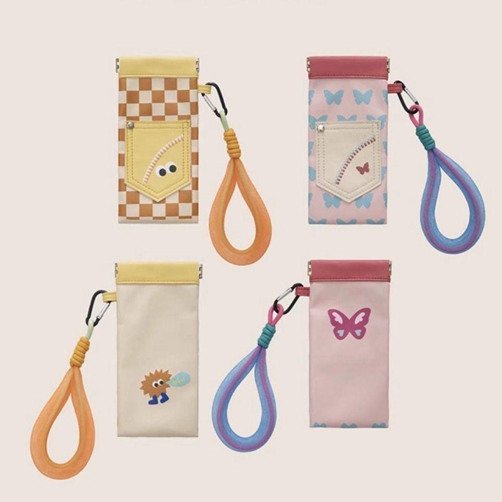 Sunglasses Pouch Glasses Storage Bag Cute Sunglasses Eyeglass Bag Pu Leather Glasses Bag  Female