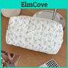 Floral Cotton Makeup Bag With Breathable Design For Daily Use