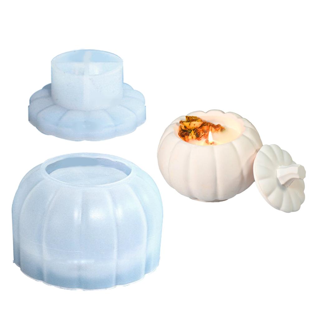 Pumpkin Storage Box Silicone Molds Jewelry Box Molds Epoxy Resin Molds Handmade Jar Making Mould for Art Craft Making