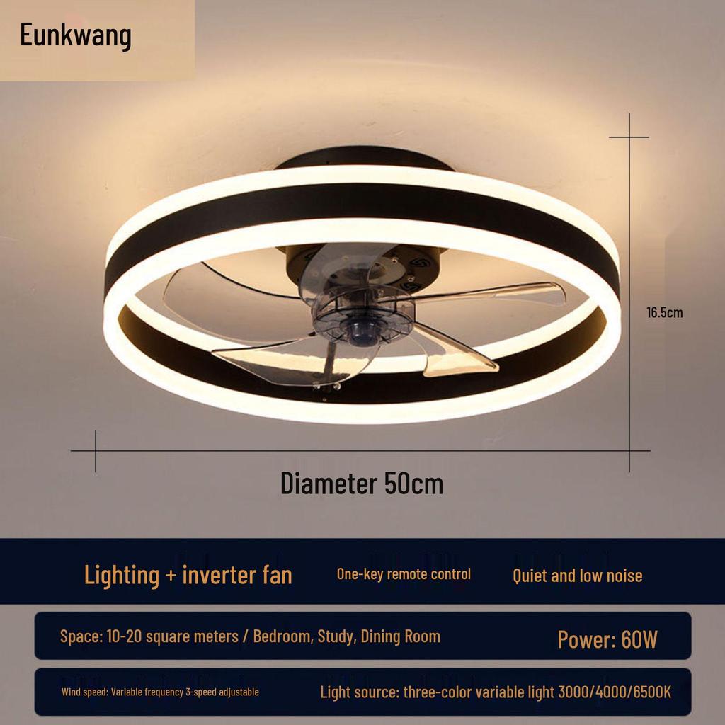 Luxury Ceiling Fan Light for Bedroom, Study, and Dining Room