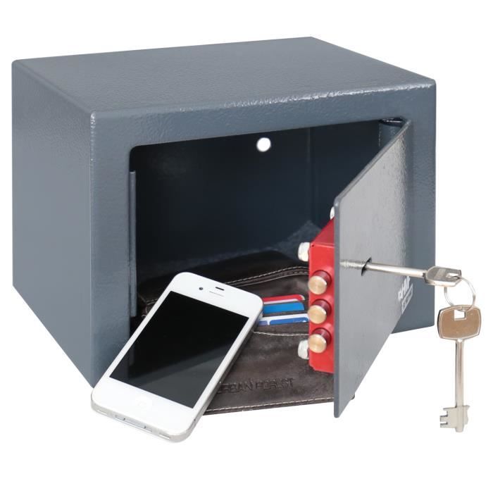 Nábytkový trezor - HMF - 49216-11 - Dvojbitý zámek - 230 x 170 x 170 mm - Antracitový