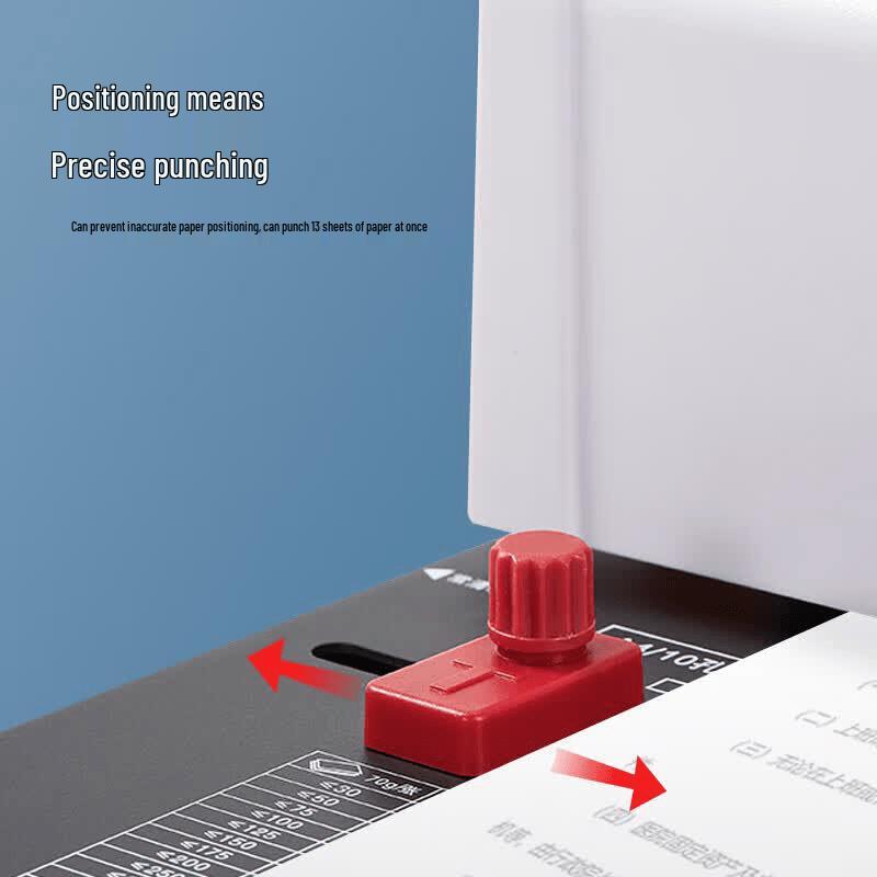 Qixin B1200 10-Hole Financial Document Binding Supplies CN plug (adapter included)