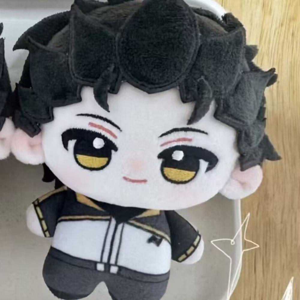 10 cm Anime Re Zero Cosplay Natsuki Subaru Bambola di Peluche Capelli Neri Stampati Natsuki Peluche Ripieno Portachiavi Bambole Collezionare Regalo
