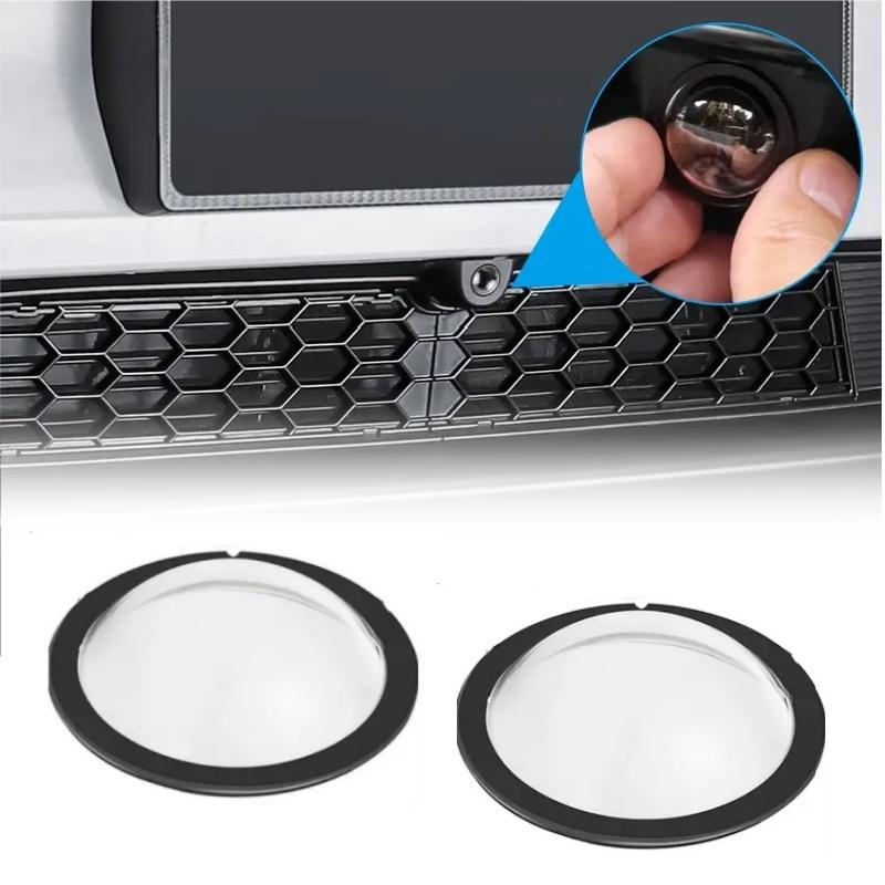 2PCS Lens Protector Cover Kit PC Protective Guard For Tesla 2025 Cybertruck/Model Y Juniper/ Model S