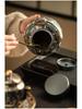 Taotie Ceramic Tea Can with Gold & Silver Inlay - Double-Metal Lid & Sealed Storage, Retro Chinese Design