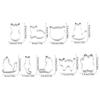5/9Pcs Kitten Cat Shape Cookie Mold Stainless Steel Baking Tools  Kitchen Gadgets Home Party Gift