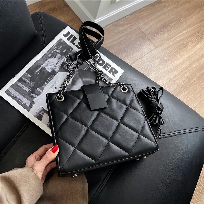 black simple handbag