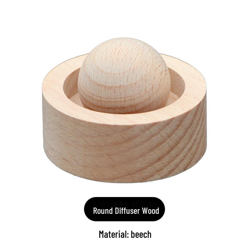 Portable Black Walnut & Beech Wood Aromatherapy Diffuser Ball