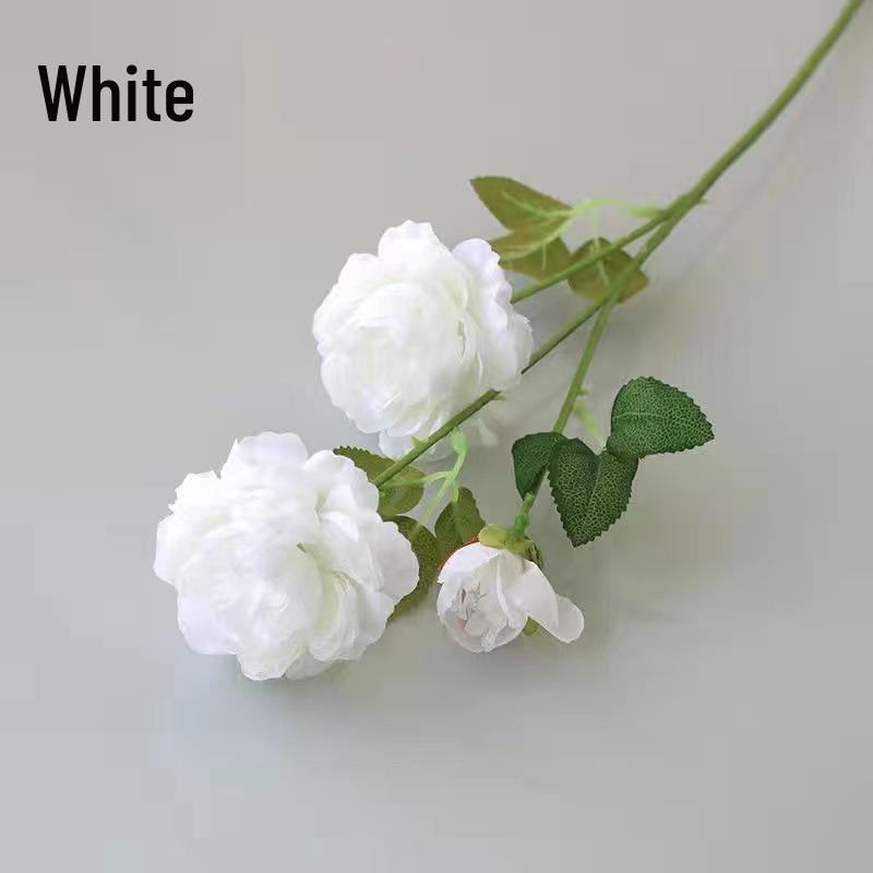 Silk Rose Flower Bouquet: Artificial Flowers for Dining, Bedroom, Living Room Decor and Creative Ornament Figurines.