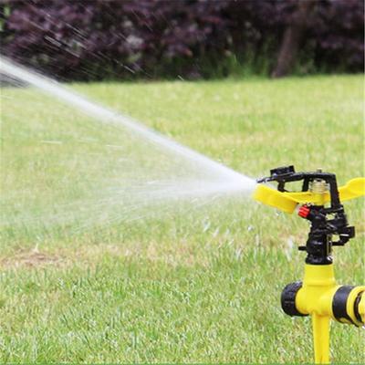 Adjustable 360° Rotary Rocker Sprinkler for Lawn & Garden | Spike Base for Easy Installation | Full-Coverage Watering Jet