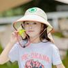 Kids' Summer Sun Hat with Neck Protection, Versatile Large Brim, Cute Half-Open Top for Girls