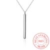 Chic 925 Sterling Silver Bar Pendant Chocker Statement Necklaces Punk Style New Year's Gifts Fine Jewelry For Women Collares