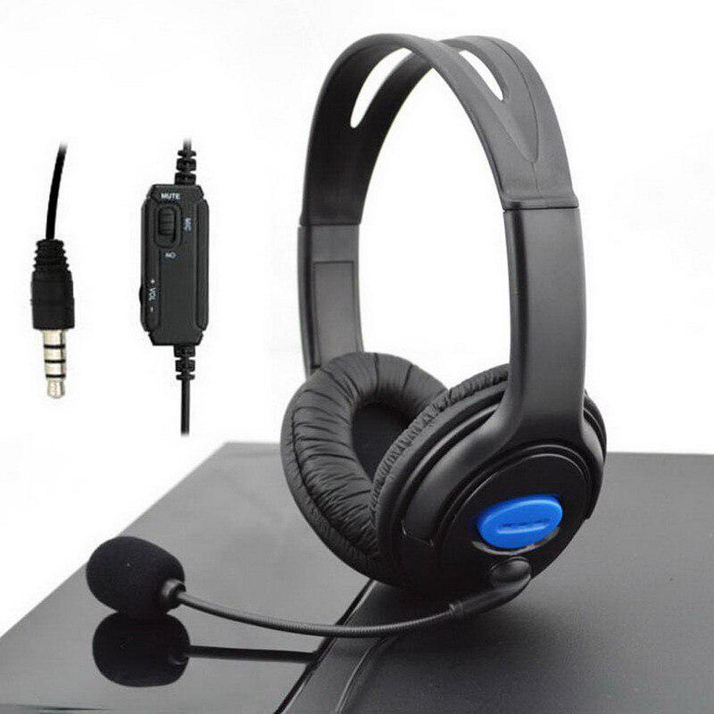 Wired Gaming Bass Over-Ear Headset Headphones with Microphone for PS4 PlayStation