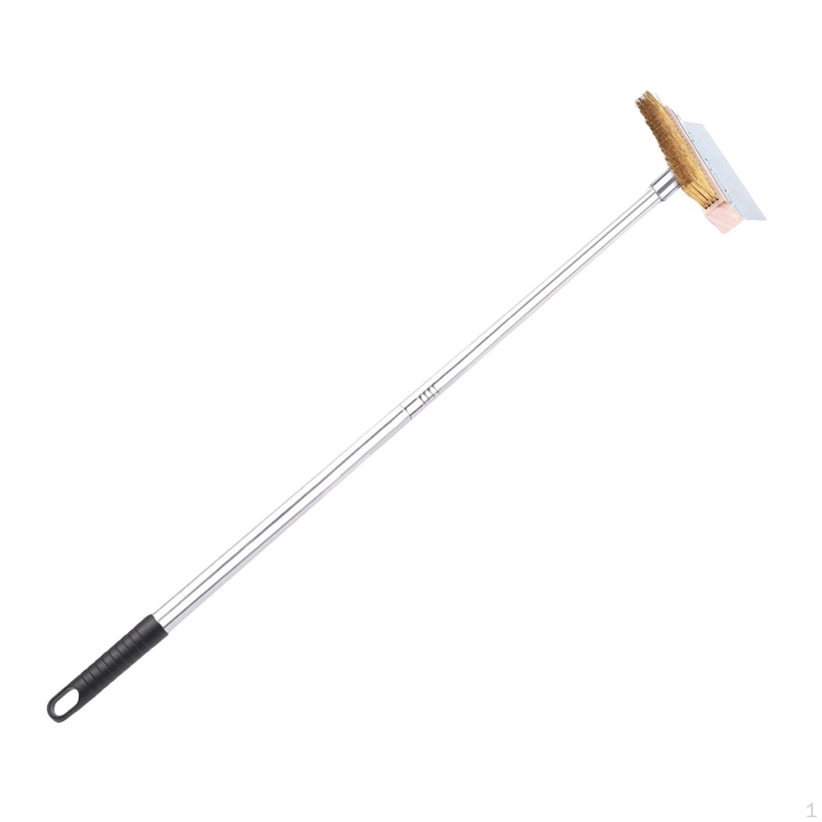 

Pizza Oven Brush with Copper Bristles for Commercial Grade Sturdy Accessories Multifunctional Grill 0.8m