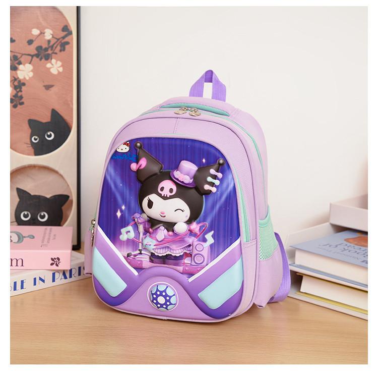 Милый 3D мультяшный детский рюкзак с удобными изогнутыми лямками, нейлоновый материал Brown