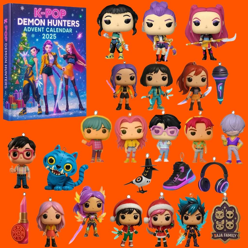 @@ Dämonenjäger Weihnachtsbaumschmuck Kpop Stil Adventskalender Blind Box Niedlich Gothic Feiertagsdeko Für Teenager Und Frauen Geschenk_@