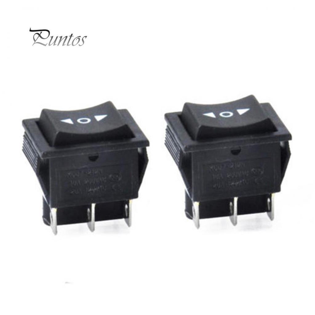 2Pcs/Set Durable ON/OFF Position 6 Pins DPDT Boat Rocker Switch Accessory