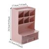 6-Grid Oblique Pen Holder Solid Color Cosmetics Storage Box Stationary Organizer  Home