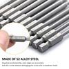 75mm/11Pcs Torx Screwdriver Bit Set 1/4 Inch Hex Shank Tough Torx Star Hex Security Bit Set Professional Magnetic Star S2 Steel