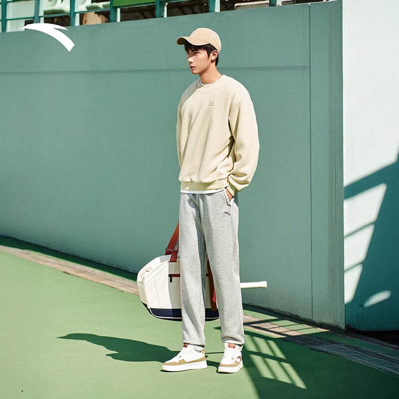 Anta Men's Fleece-Lined Winter Sweatpants