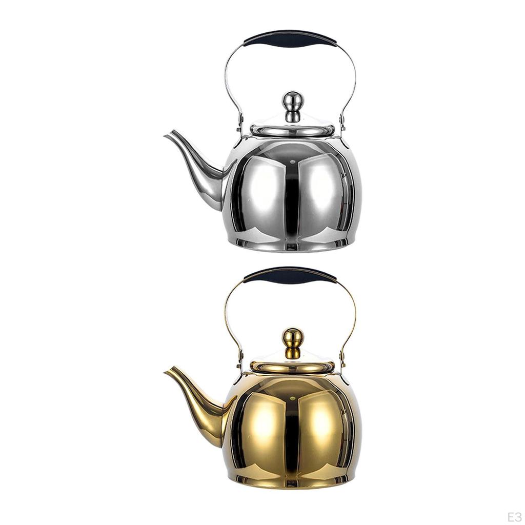 2.0L Stainless Steel Teapot Coffee Tea Kettle Daily Use Thickened Pot Water Boiler Jug for Hotel