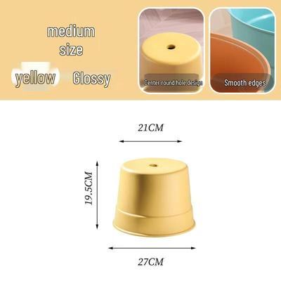 HANDUNYOU Thickened Plastic Small Round Stool