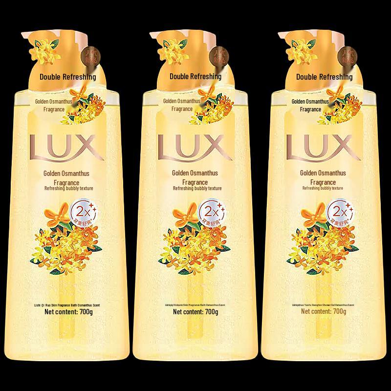 lux Refreshing Osmanthus Scent Shower Gel - 3 X 700g Pack