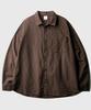 Jemeot Pretzel Oversized Check Shirt Brown Kjls2599