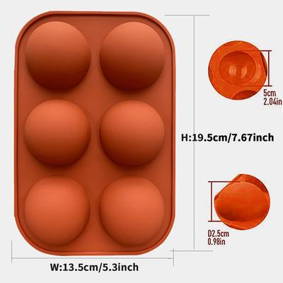 Semi Sphere Silicone Chocolate Mold 3D Half Ball Baking Mold  Kitchen Accessories for Making Chocolate Cake Jelly Dome Mousse