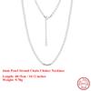 Effie Queen 100% S925 Silver 14k Gold Round Shaped Shell Pearl White/Pink/Purple Color Natural Jewelry for Women Banquet PSN09