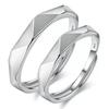 Anelli di Coppia in Zirconio Stile Coreano con Corona per Uomo e Donna - Regolabili, Semplici e alla Moda Anelli di Matrimonio