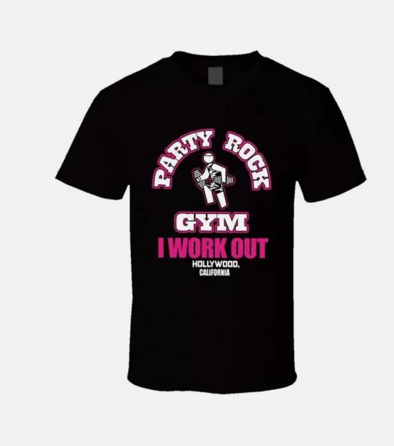 

HOT NEW Party Rock Gym I Work Out T Shirt Full Sizes S2345XL Men#039;s Clothing Unisex T-Shirt S
