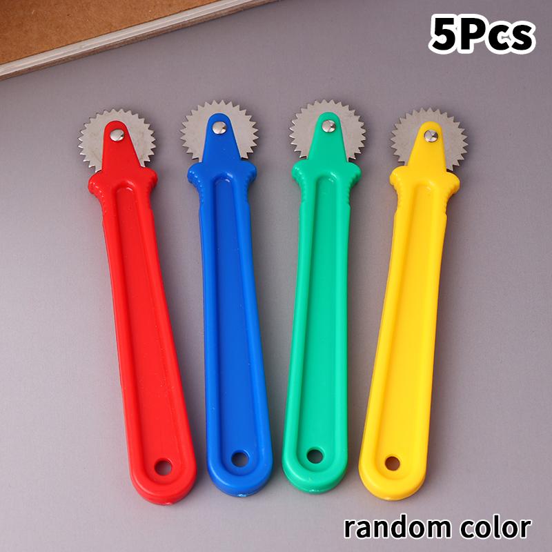 

5/10Pcs Plastics Leather Overstitch Wheel Space Paper Perforating Tool Tailor Stitch Marker Gear Roulette Patchwork Tools Random