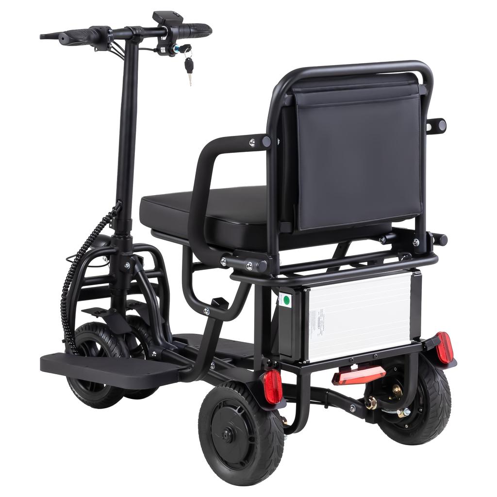 WEYRAL C36VC09BP Wygodny i bezpieczny elektryczny wózek inwalidzki 300W silnik 8AH bateria 15KM/H prędkość maksymalna Wygodny składany elektryczny wózek inwalidzki