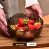 Flan Crystal Japanese Glass Bowl - Luxury Tableware for Snacks & Salads