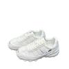 Leather mesh Forrest Gump shoes women's 2025 summer new round head thick sole thin breathable cowhide casual sports shoes tide