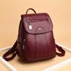 New Women's Backpack Large  Capacity Soft Leather Travel Bag Fashion Trend Student Backpack