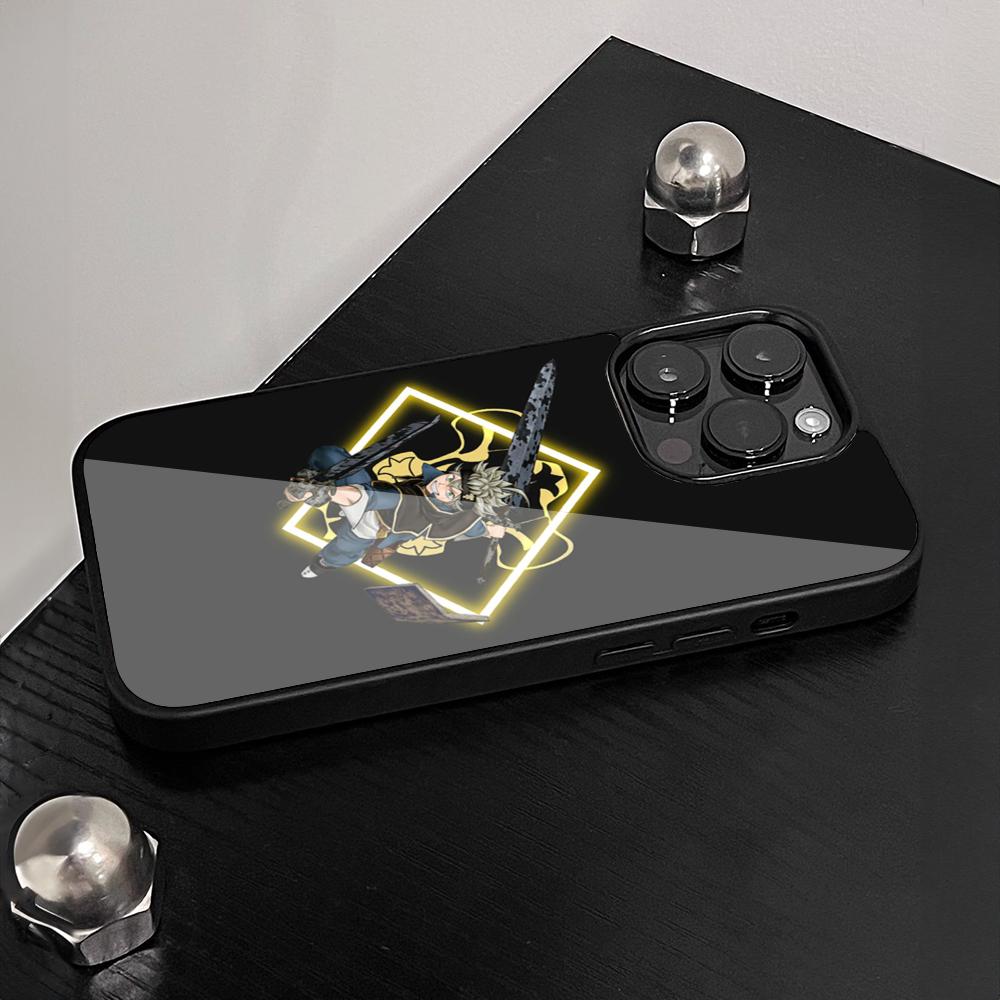 

Чехол для телефона с аниме Черный клевер для Iphone 16 15 14 13 12 11 Pro Max Mini Plus Se Xr X Xs PC+TPU Чехол iphone 13pro