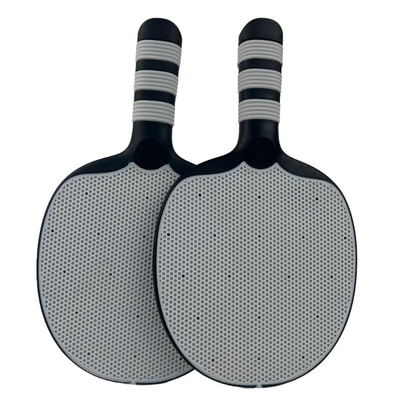 

1 Pair Rubber Table Tennis Equipment for Beginner Pingpong Paddle Set Table Tennis Bat Table Tennis Rackets Set серый