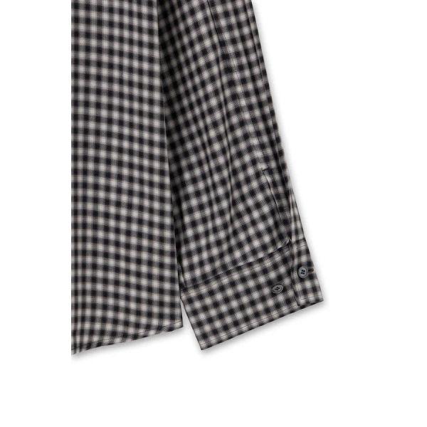 [wooyoungmi] Black Modal Check Shirt W263SH09824B