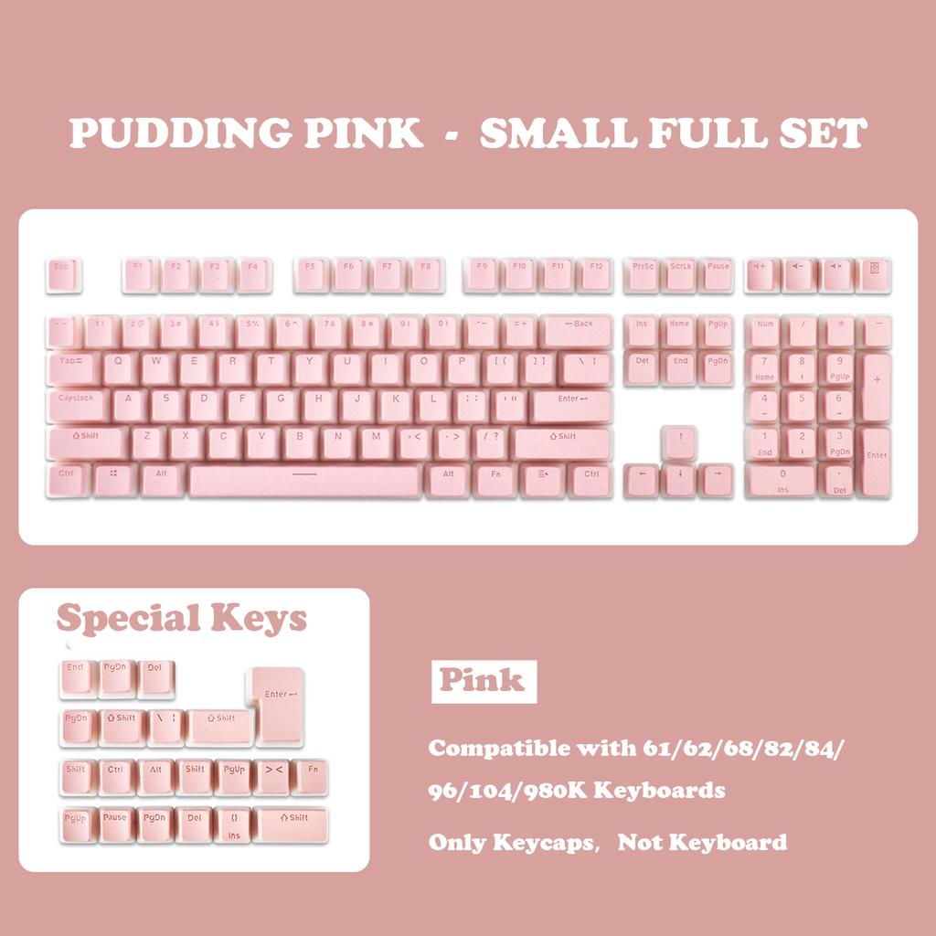 Xiaomi 129 Keys Pudding Keycaps OEM Profile PBT Double Shot Keycap For Mx Switch Mechanical Keyboard ISO Layout RGB Backlit Key Caps