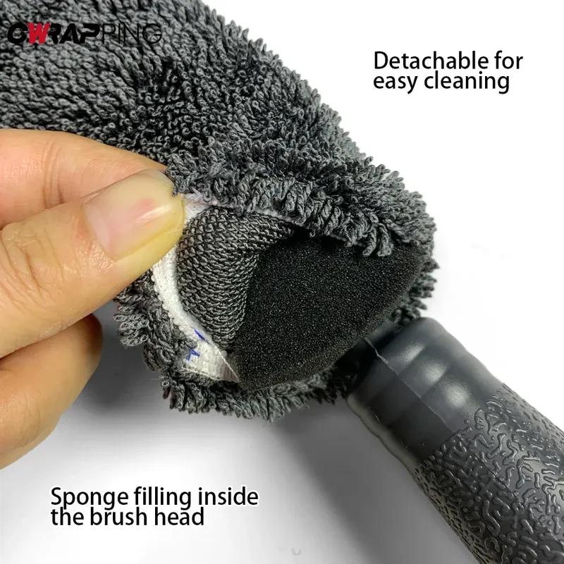 Car Wheel Tire Cleaning Brushes Tire Rim Brush Wheel Hub Cleaning Detailing Brushs for Motorcycle Car Wheels Washing Accessories
