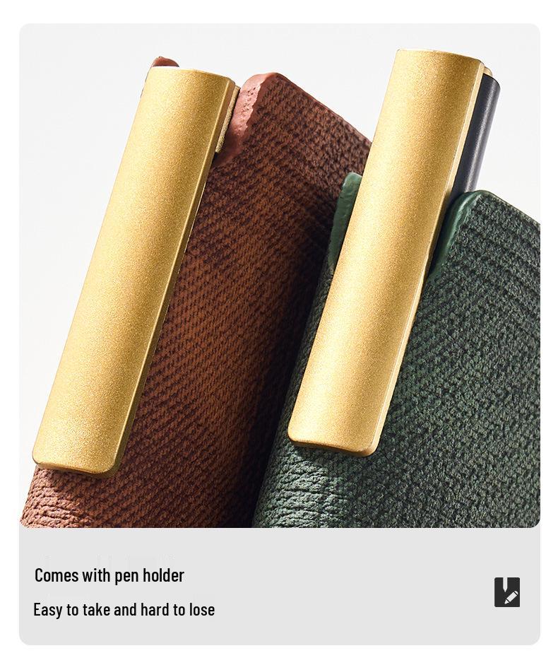 Custom A5 Leather Paperback Business Notebook with Logo Printing